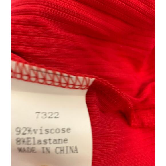 Ribbed knit jumpsuit jogger, romper, red size XL 16/18 NEW - Picture 12 of 16